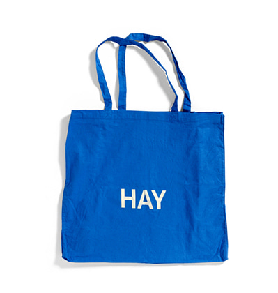 HAY에코백 헤이 블루 토트백 스카이블루 화이트 로고 HAY Blue Tote bag Large White Logo