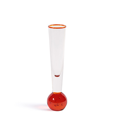 앤클레버링 플루트 화병 오렌지 &amp;KLEVERING Vase Flute Orange 꽃병