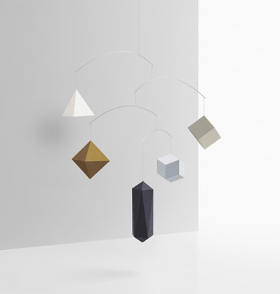 Polygon Paper Mobile Metalic 스몰굿띵스 폴리곤 페이퍼 모빌