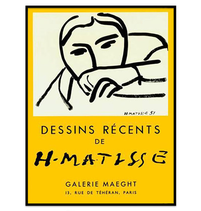 앙리 마티스 그림액자 Dessins Recents, 1952 by Henri Matisse