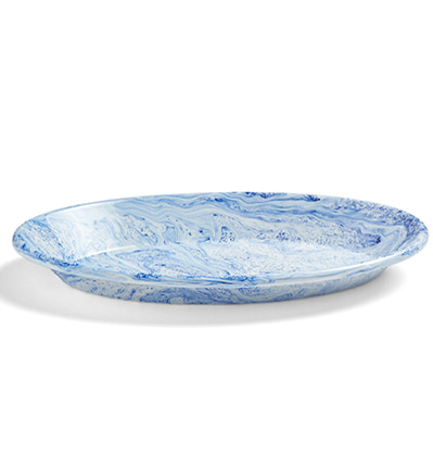 헤이 소프트 아이스 오발 디시 블루 HAY Soft Ice Oval Dish Blue