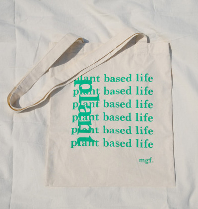 키미앤일이 코튼백 Plant base life KIMI12 Cotton Bag