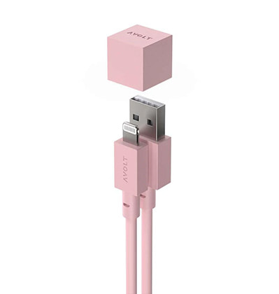 아볼트 케이블 원 올드 핑크 AVOLT Cable 1 Old Pink 애플 라이트닝 케이블 USB A 타입 1.8m