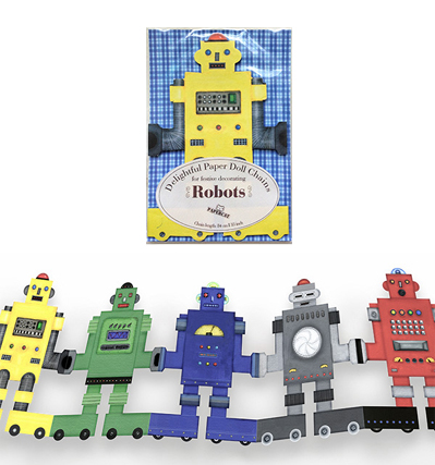 페이퍼캣 페이퍼돌 체인 로봇 Papercat Paper Doll Chains Robots