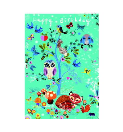 로저 라 보디 생일카드 Roger la borde Animal Prints Greeting Card (GCC 094)